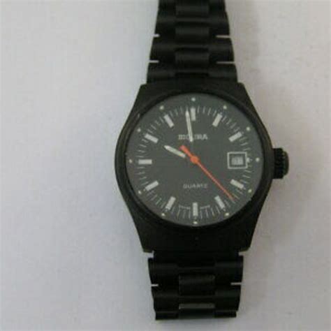 Vintage Sicura Diver Watch by Breitling Ladies Black 8055